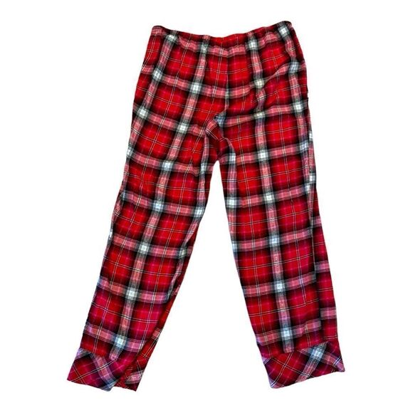 Victoria’s Secret Red Plaid Flannel Pajama Set Size Large - Picture 6 of 13